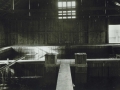 Bedeckte Fischhalle mit Ablassvorrichtung